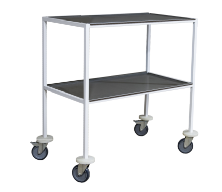 Столик інструментальний спеціальний СИС (дві полиці нержаві-юча сталь, 900х530х830мм) ТМ ЗАПОВІТ